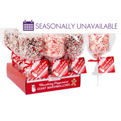 GIANT CRUSHED PEPPERMINT MARSHMALLOW POP 1.7 OZ