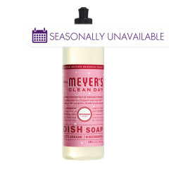 MRS. MEYER'S PEPPERMINT LIQUID DISH SOAP 16 OZ BOTTLE