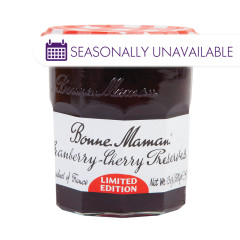 BONNE MAMAN CRANBERRY CHERRY PRESERVES 13 OZ JAR
