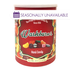 WASHBURN'S ORIGINAL HARD CANDY MIX 15.5 OZ CANISTER