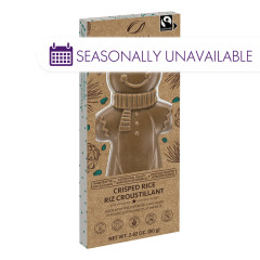 JELINA MILK CHOCOLATE GINGERBREAD MAN FREE TRADE 2.8 OZ