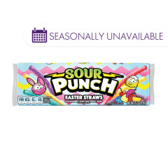 SOUR PUNCH EASTER STRAWS 3.2 OZ