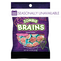 CLEVER CANDY GUMMY BRAINS 4 OZ PEG BAG