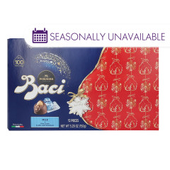 PERUGINA BACI MILK CHOCOLATE WITH CHRISTMAS SLEEVE 5.29 OZ 12 PIECE BOX