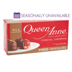 QUEEN ANNE MILK CHOCOLATE CHERRY CORDIALS 6.6 OZ BOX