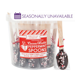 DARK CHOCOLATE PEPPERMINT DIPPED SPOONS TUB