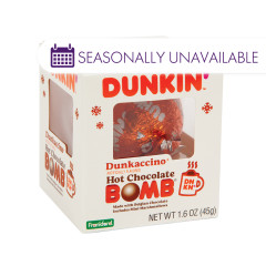 DUNKIN DUNKACCINO HOT CHOCOLATE BOMB 1.6 OZ BOX