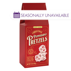 NANCY ADAMS YOGURT MINI PRETZELS WITH PEPPERMINT 4 OZ BOX