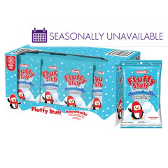 FLUFFY STUFF SNOW BALLS STRAWBERRY COTTON CANDY 2.1 OZ BAG