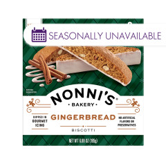 NONNI’S GINGERBREAD BISCOTTI 6.88 OZ BOX