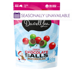 DARRELL LEA CHRISTMAS CRUNCHY MILK CHOCOLATE BALLS 5.6 OZ BAG