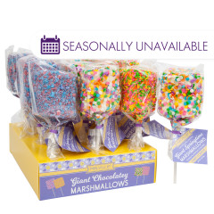 SPRING GIANT CHOCOLATEY MARSHMALLOW POPS