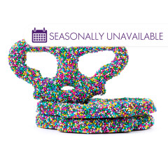 NASSAU CANDY EASTER NONPAREIL MILK CHOCOLATEY COATED PRETZELS