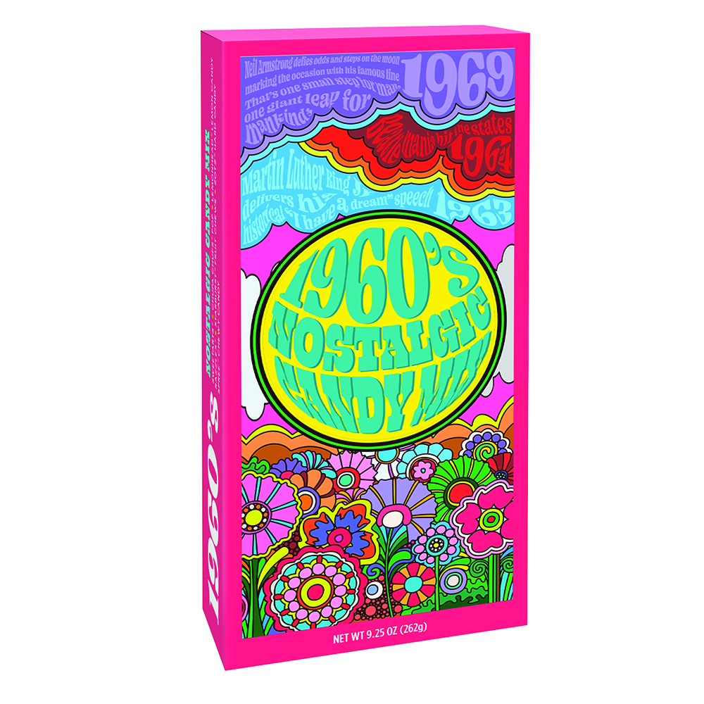 1960's Decade 9.25 oz Box | Nassau Candy