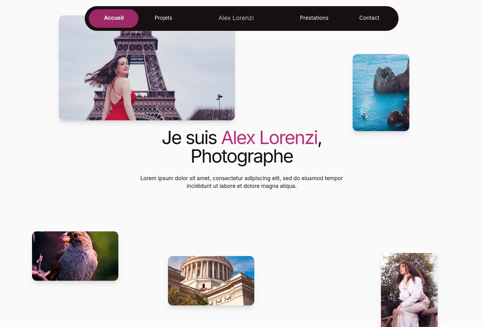 Portfolio Photographe