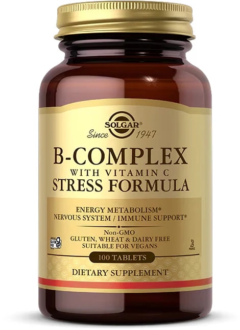 Solgar_B-Complex_Stress_Formula_s_vitamínem_C,_100_tablet