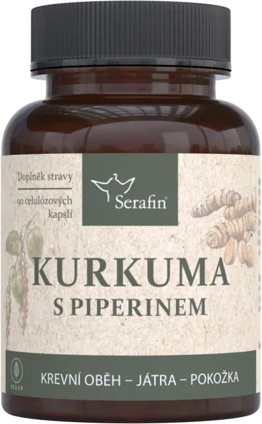 Serafin_Curcuma_&_Piperin,_Kurkuma_a_piperin,_300_mg,_90_kapslí