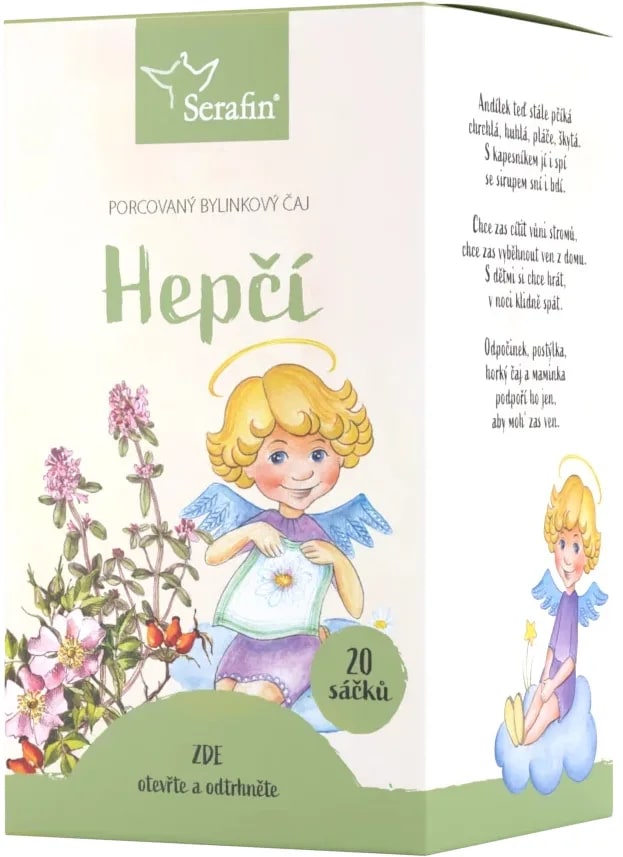 Serafin_Hepčí_-_Dětský_bylinný_čaj_porcovaný,_20_sáčků