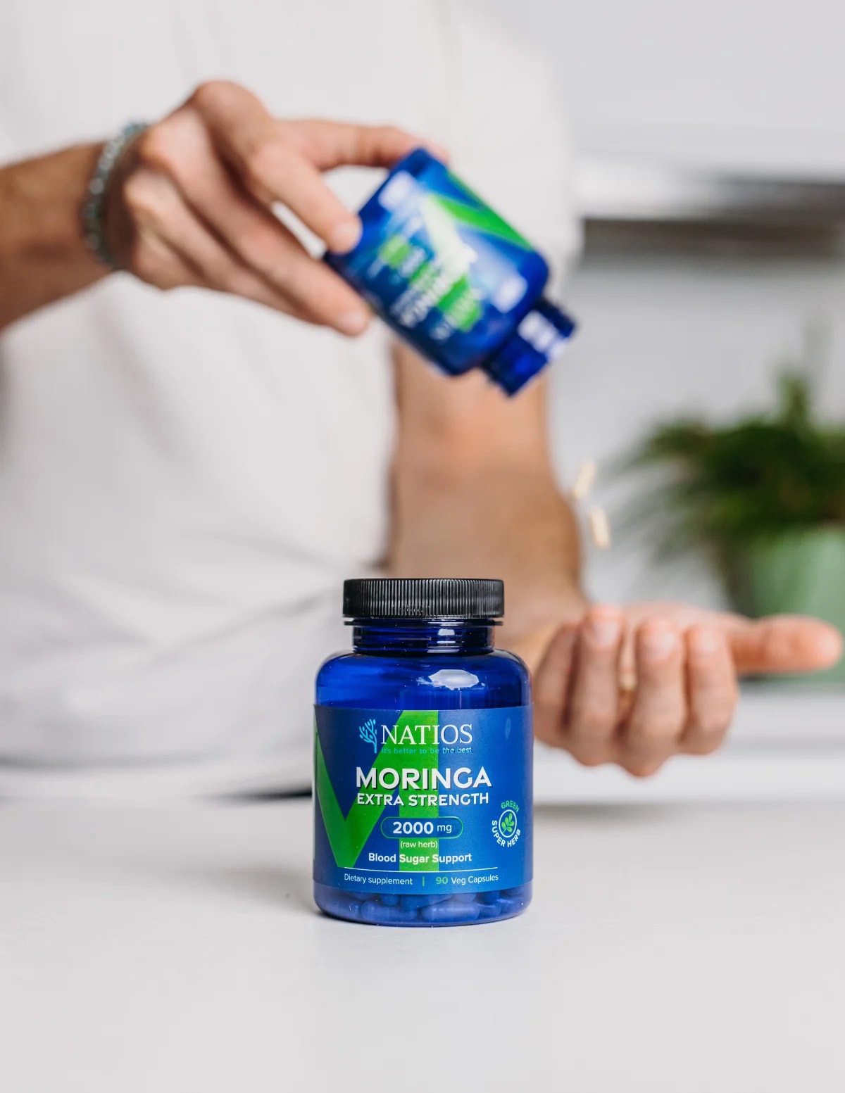 NATIOS_Moringa_Extract,_2000_mg,_Extra_Strength,_90_veganských_kapslí