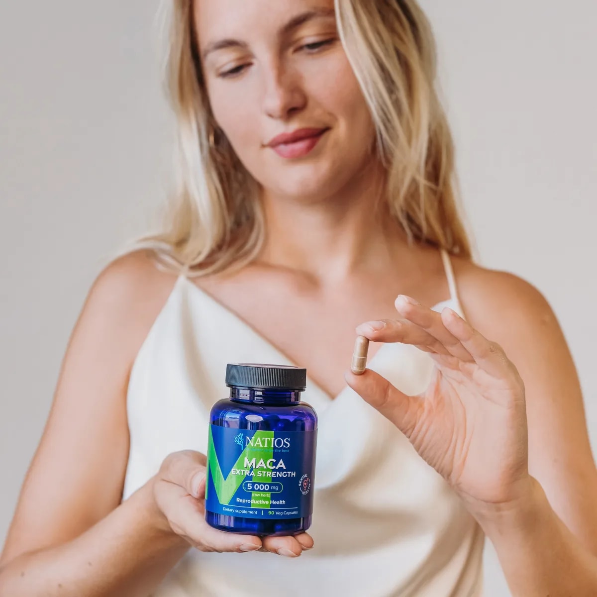 NATIOS_Maca_Extract,_5000_mg,_Extra_Strength,_90_veganských_kapslí