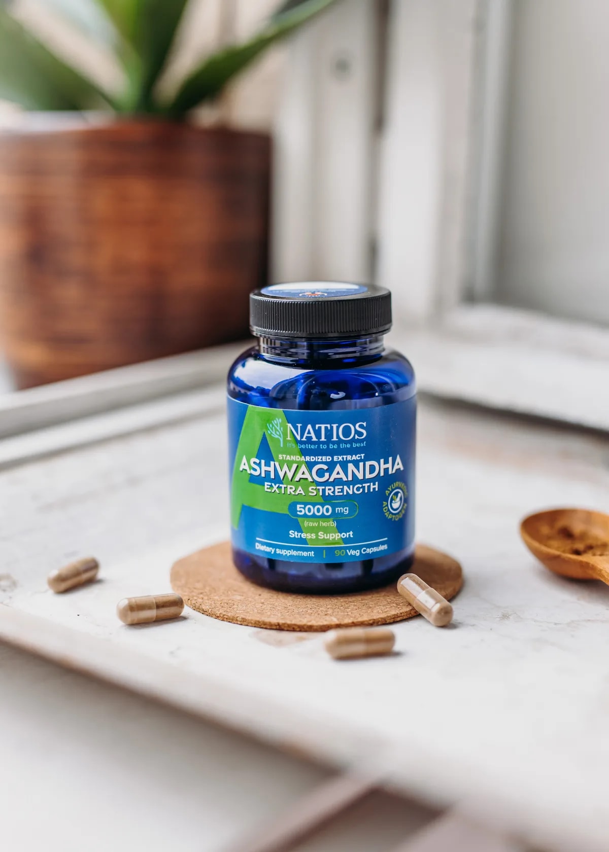 NATIOS_Ashwagandha_Extract,_5000_mg,_Extra_Strength,_90_veganských_kapslí