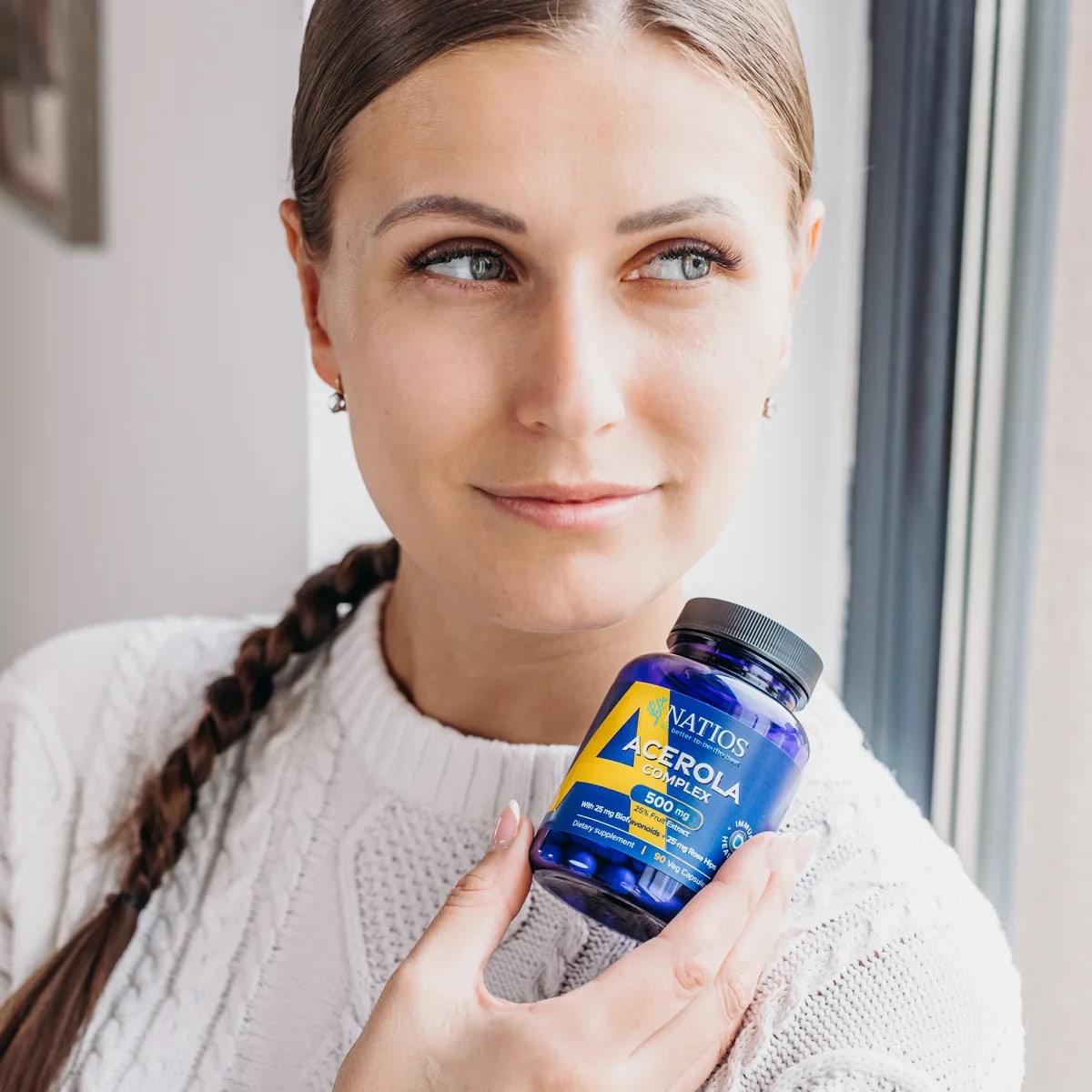NATIOS_Acerola_Complex,_500_mg,_90_veganských_kapslí