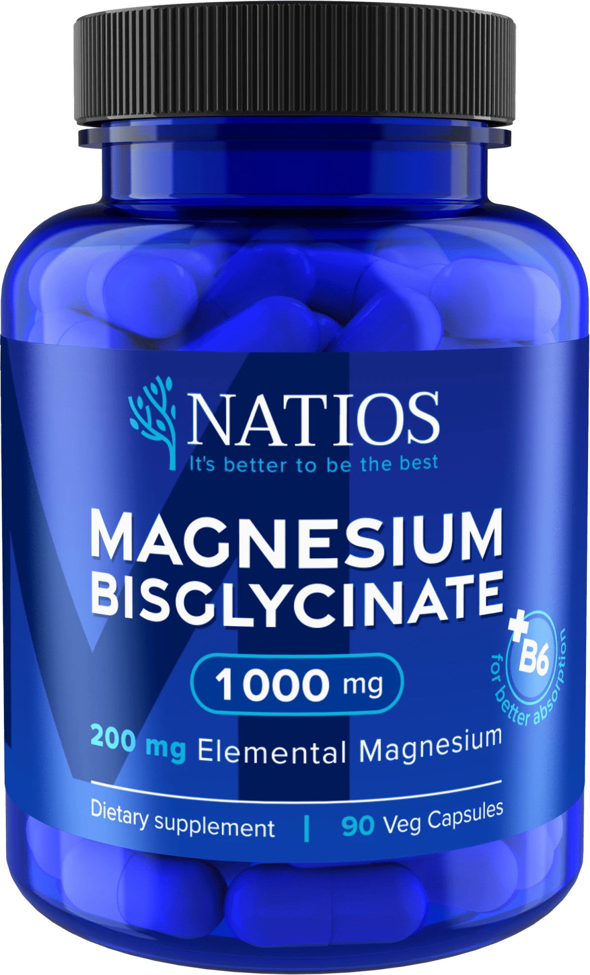 NATIOS_Magnesium_Malate_1000_mg_+_B6,_90_veg._kapslí,_(elem._hořčík_170_mg)