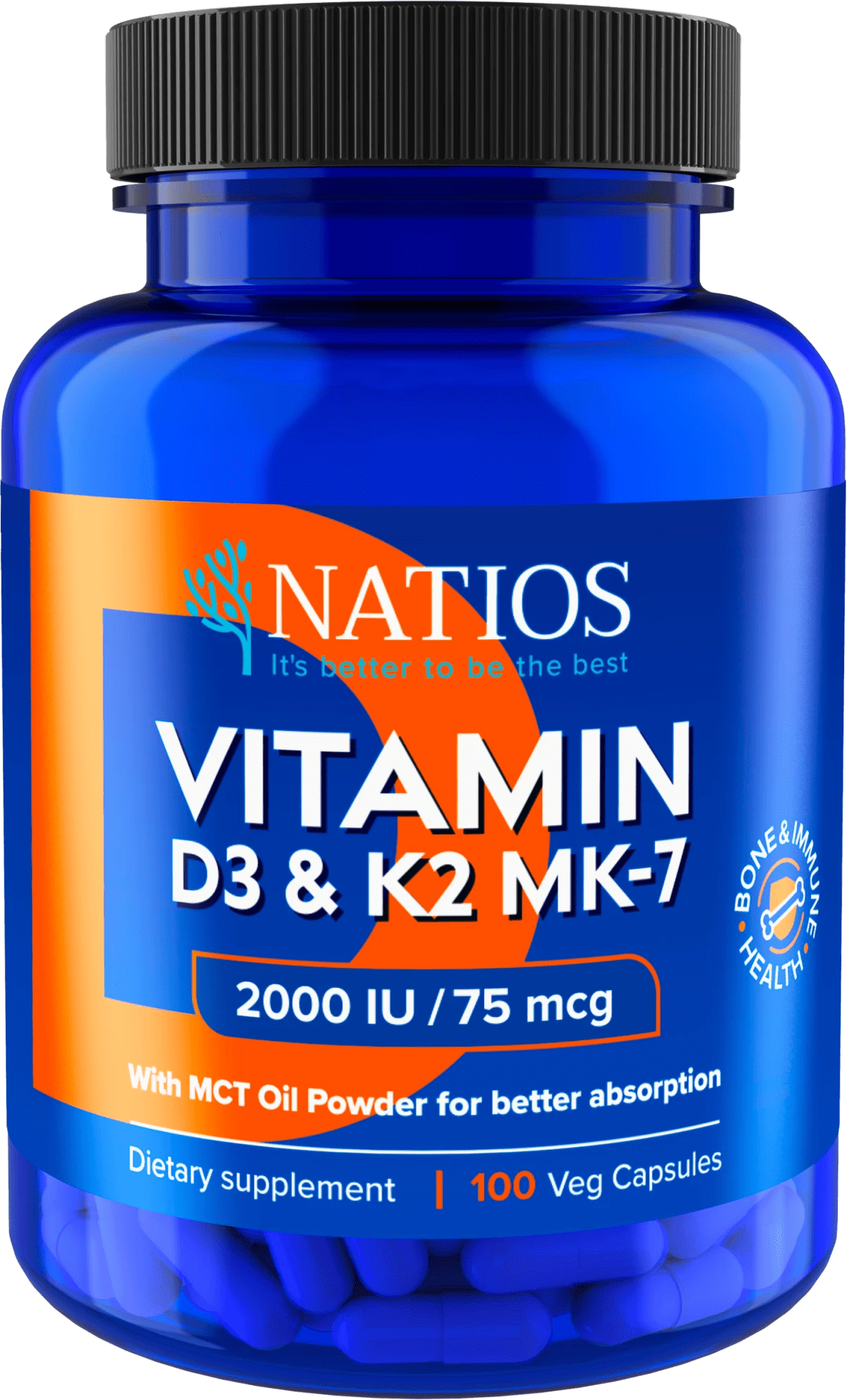 NATIOS_Vitamin_D3_&_K2_(MenaQ7_MK-7),_2000_IU_&_75_mcg,_100_kapslí