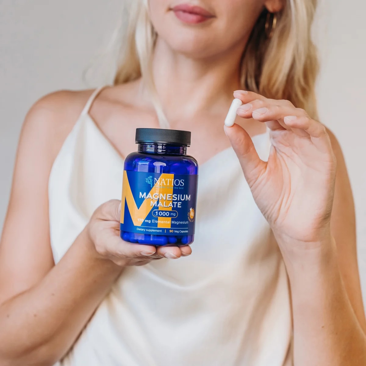 NATIOS_Magnesium_Malate_1000_mg_+_B6,_90_veg._kapslí,_(elem._hořčík_170_mg)