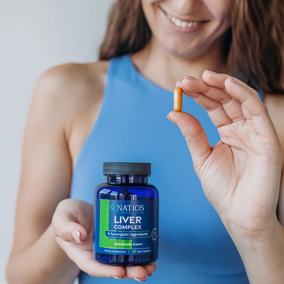 NATIOS_Liver_Complex,_Komplex_6_složek_na_játra,_90_veganských_kapslí