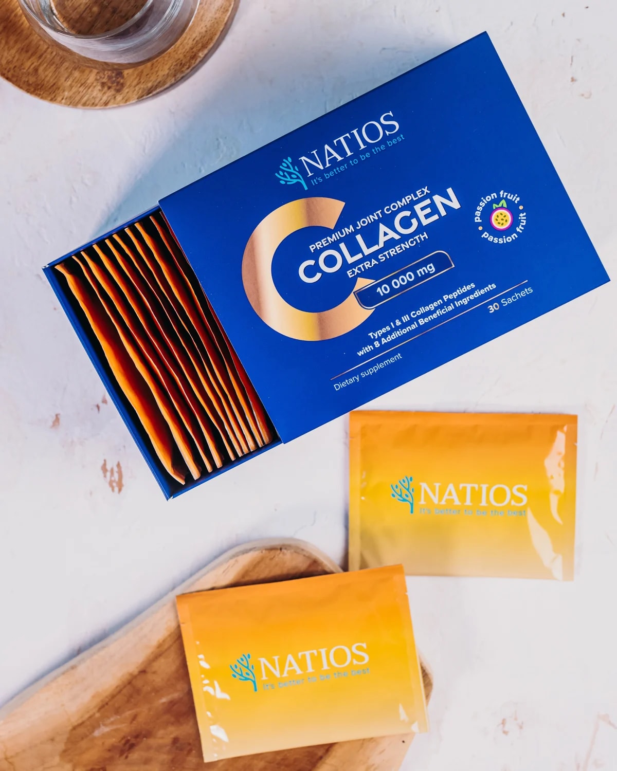 NATIOS_Collagen_Premium_Joint_Complex,_Komplex_na_klouby,_10_000_mg,_30_sáčků