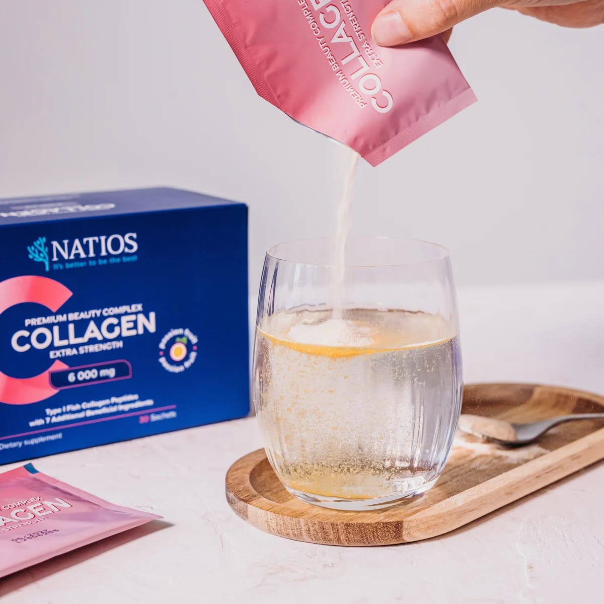 NATIOS_Collagen_Premium_Beauty_Complex,_Komplex_pro_krásu,_6_000_mg,_30_sáčků