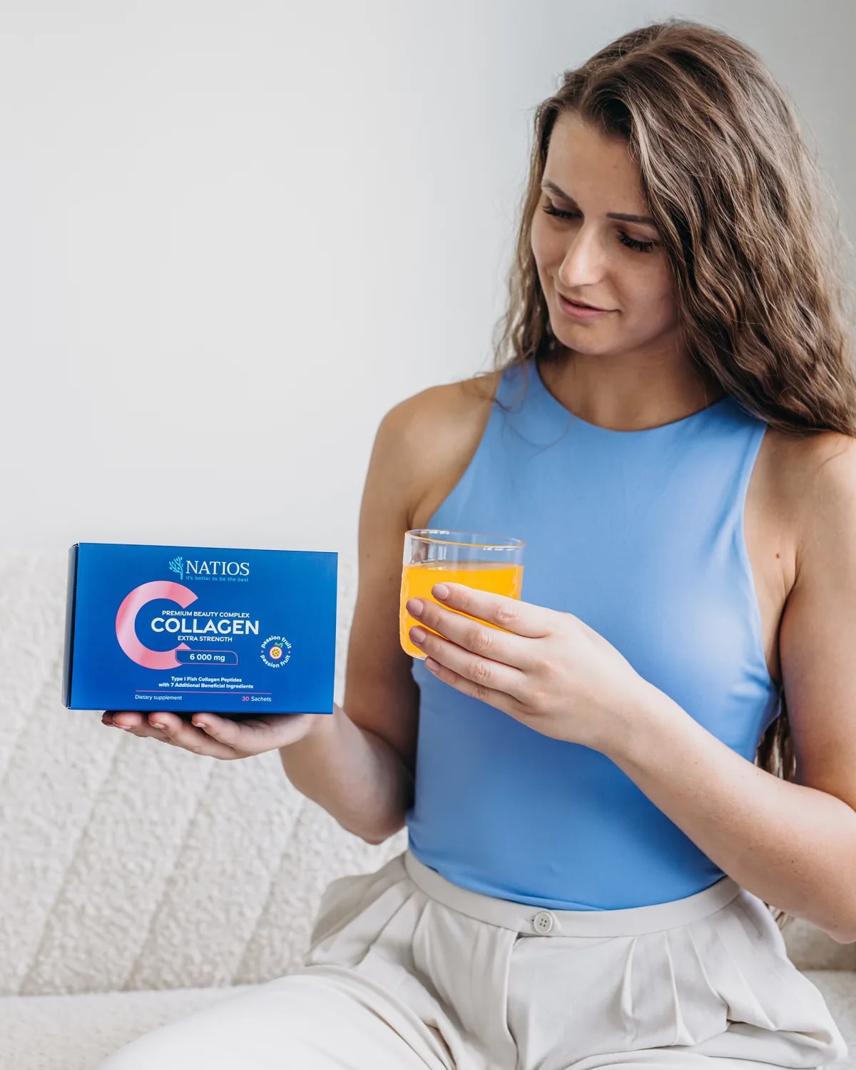 NATIOS_Collagen_Premium_Beauty_Complex,_Komplex_pro_krásu,_6_000_mg,_30_sáčků