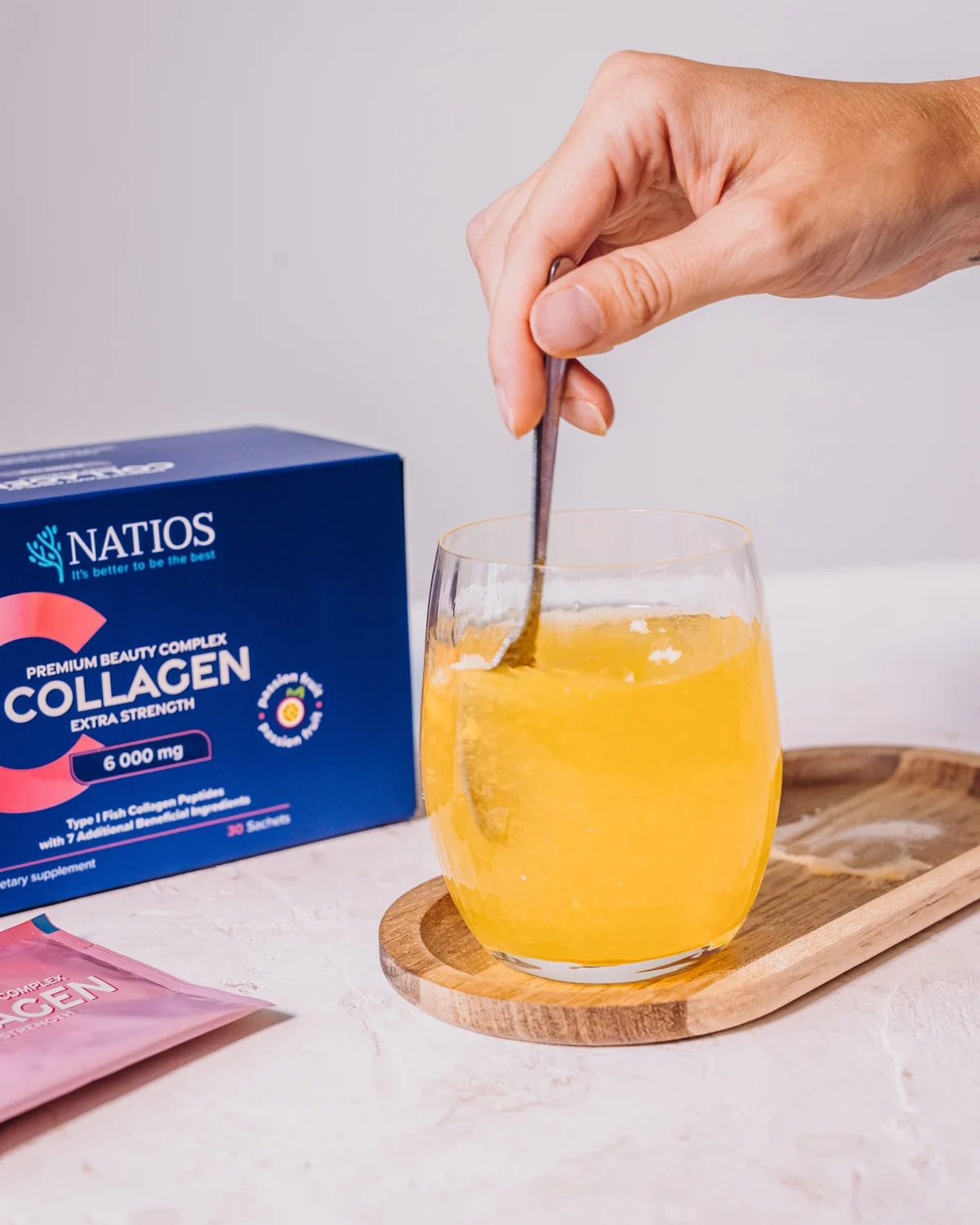 NATIOS_Collagen_Premium_Beauty_Complex,_Komplex_pro_krásu,_6_000_mg,_30_sáčků