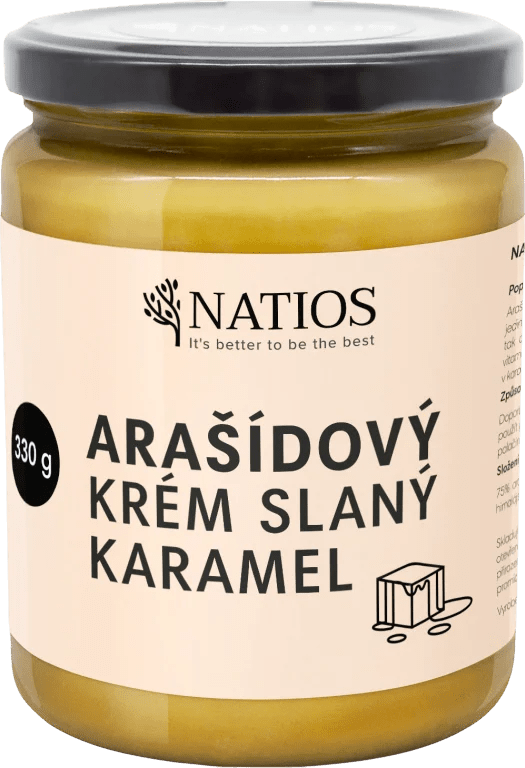 NATIOS_Sada_ochucených_arašídových_másel_-_Karamel,_mléčná_a_hořká_čokoláda