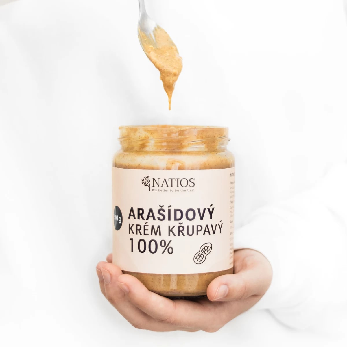 NATIOS_Arašídové_máslo,_Křupavé,_500_g