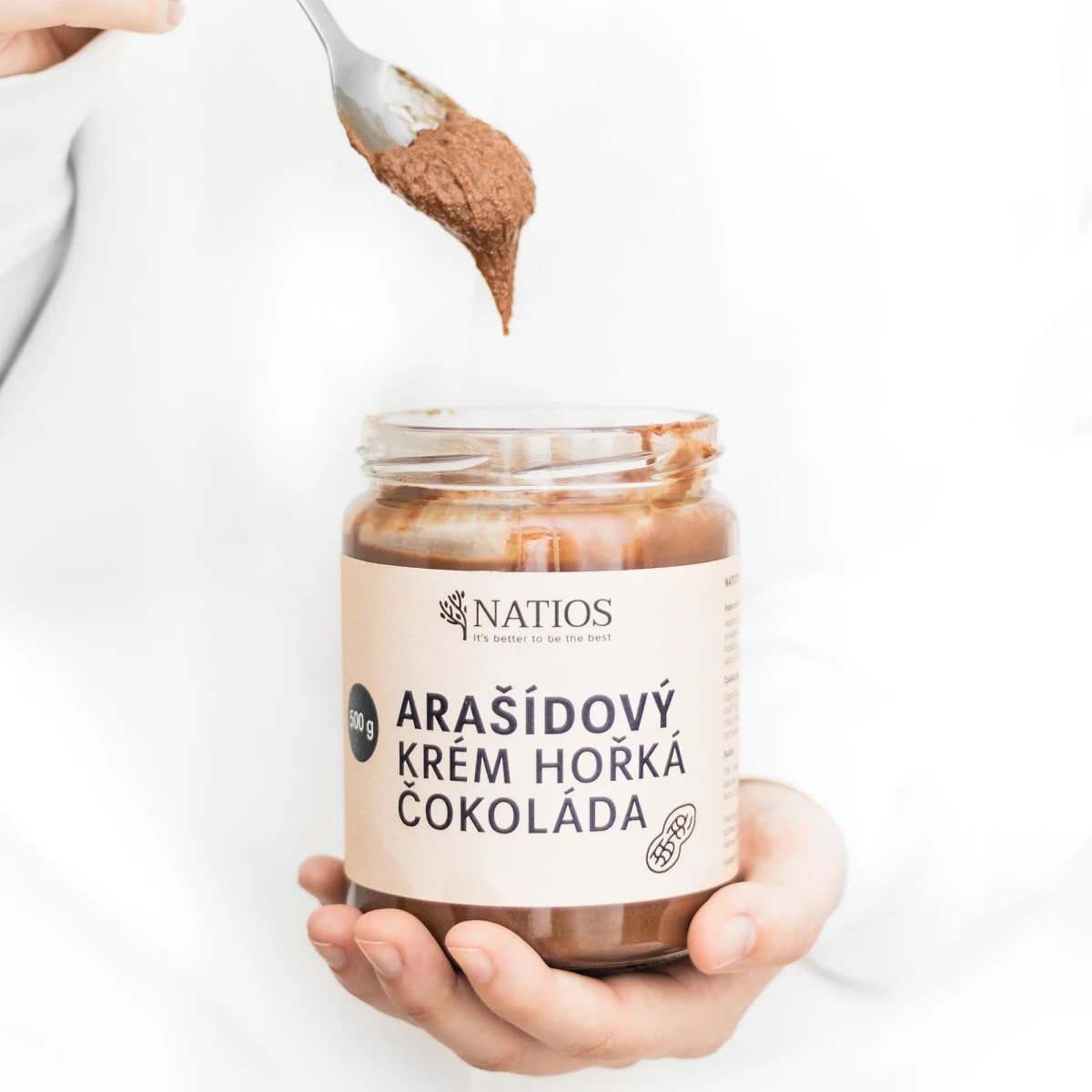 NATIOS_Arašídové_máslo_s_hořkou_čokoládou,_500_g