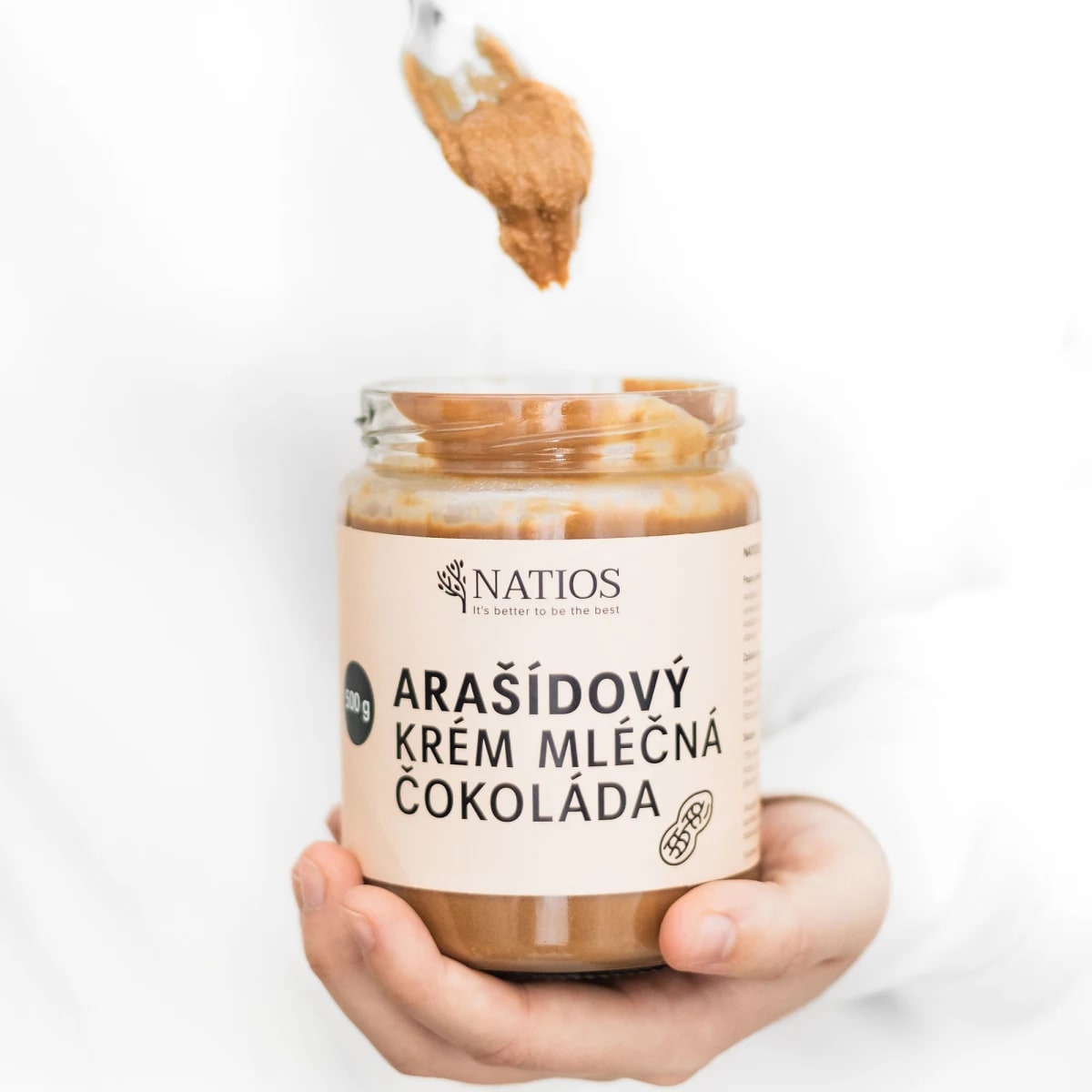 NATIOS_Arašídové_máslo_s_mléčnou_čokoládou,_500_g