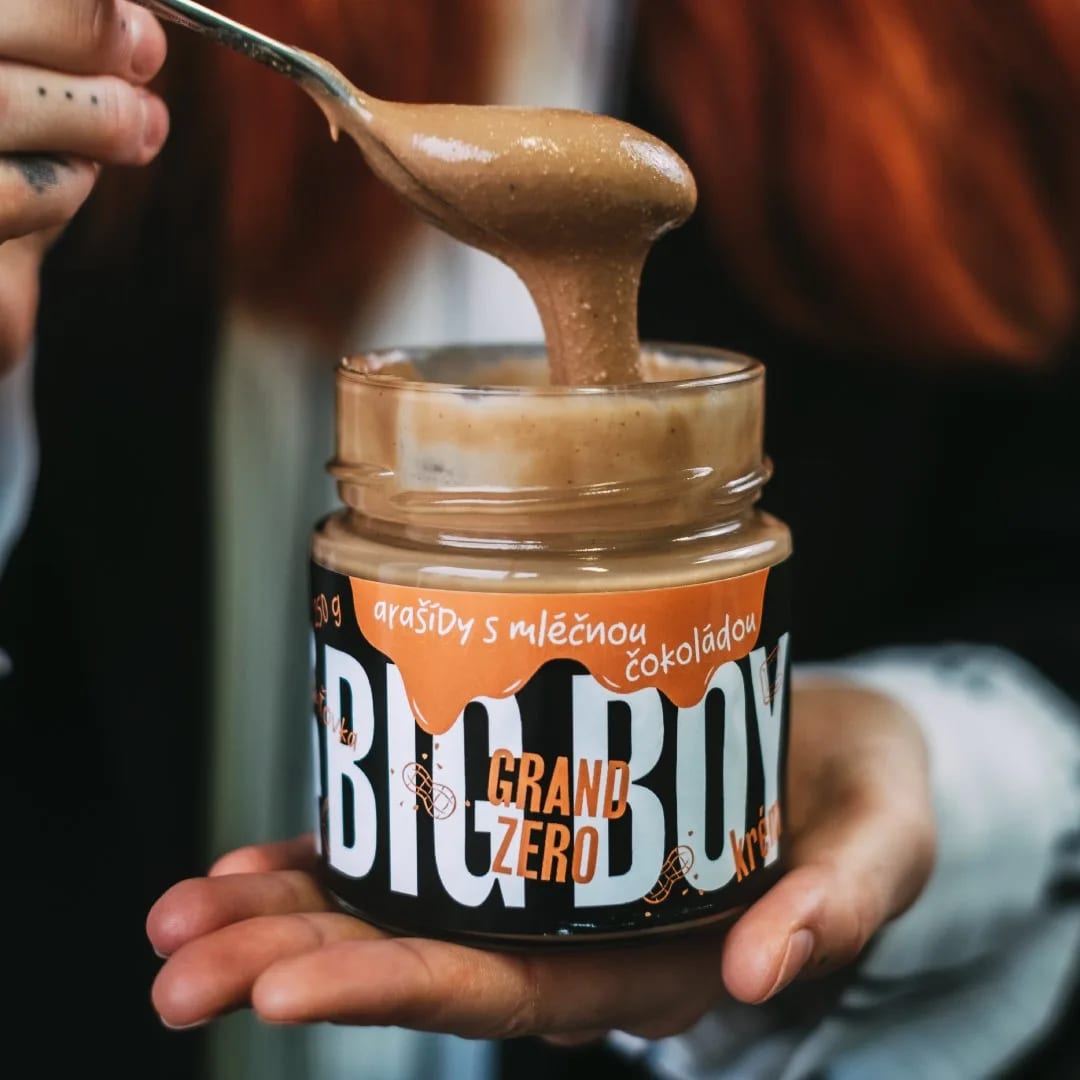 BIG_BOY_Grand_Zero_mléčné_-_Arašídový_krém_s_mléčnou_čokoládou_bez_cukru,_250_g
