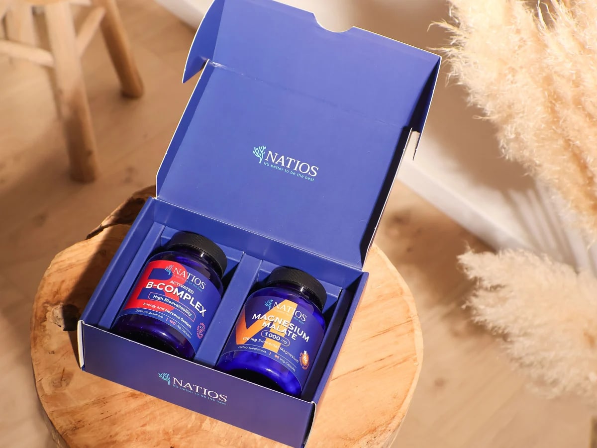NATIOS_Dárkový_balíček_na_podporu_energie_-_Vitamin_B_komplex_+_Magnesium_Malate