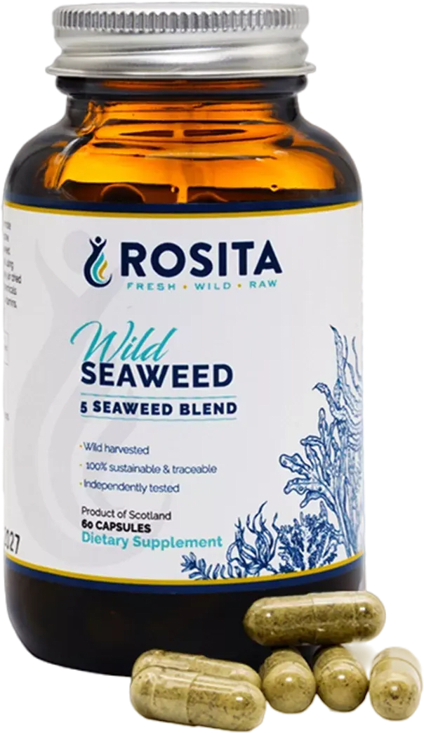 Rosita_5_Seaweed_Blend,_Směs_5_mořských_řas,_60_rostlinných_kapslí
