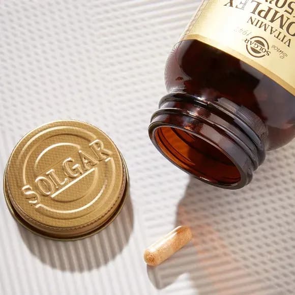 Solgar_B-Complex_50,_100_rostlinných_kapslí