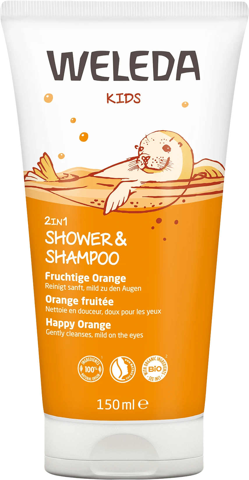 WELEDA_2_v_1_Sprchový_krém_a_šampon_Šťastný_pomeranč,_150_ml