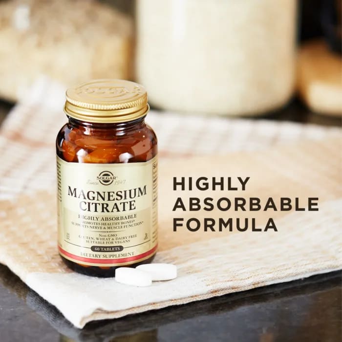 Solgar_Magnesium_Citrate,_200_mg,_120_tablet