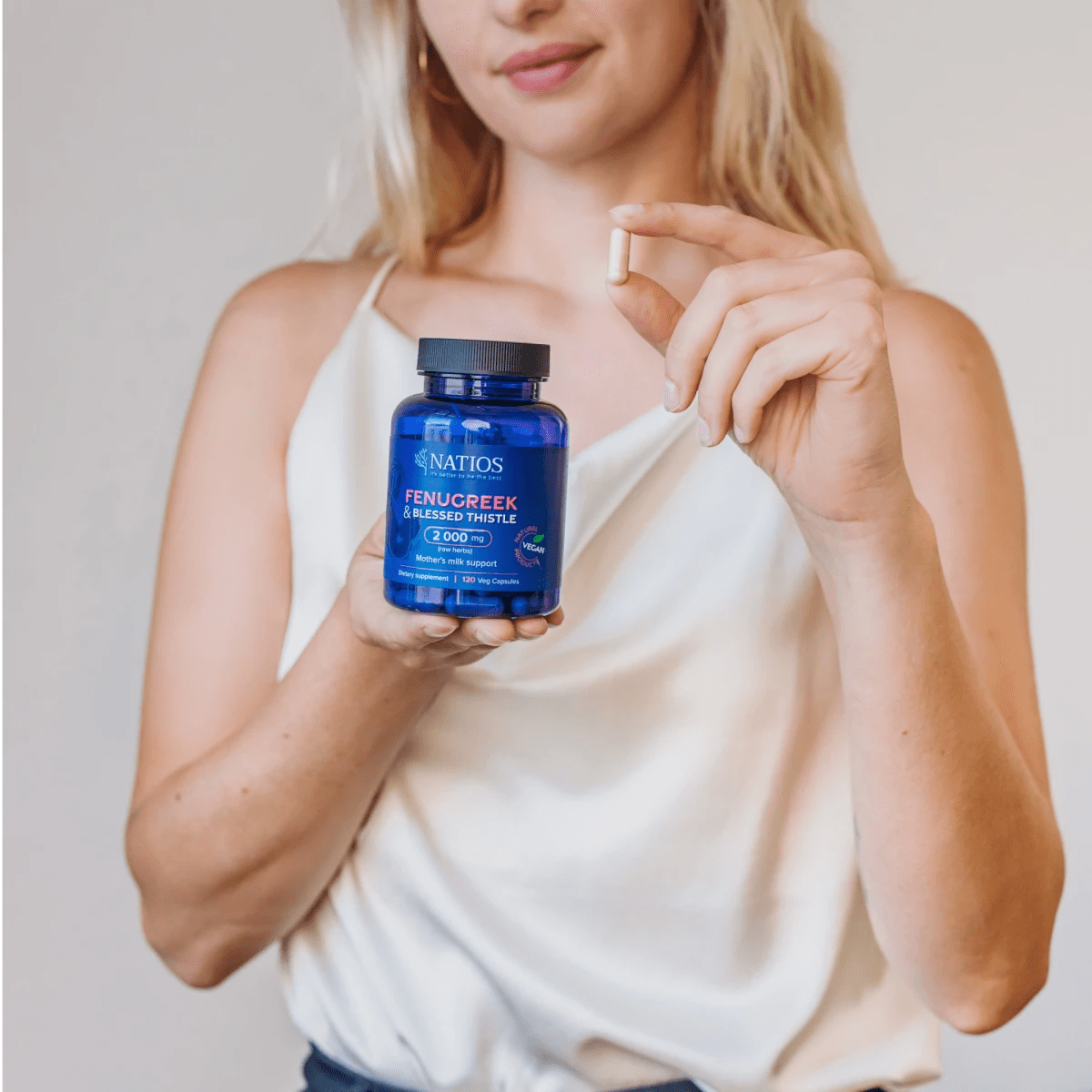 NATIOS_Fenugreek_&_Blessed_Thistle_Extract,_Pískavice_&_Benedikt,_2000_mg,_120_veg._kapslí