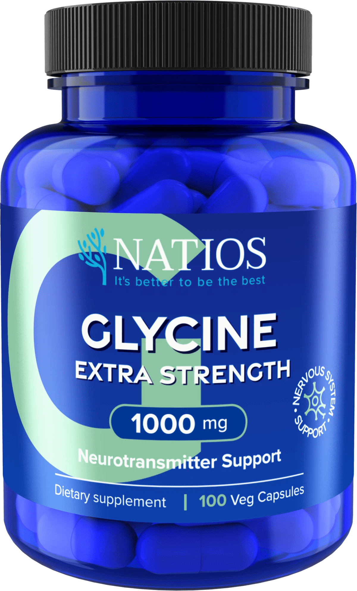 NATIOS_Glycine_Extra_Strength,_1000_mg,_100_veganských_kapslí