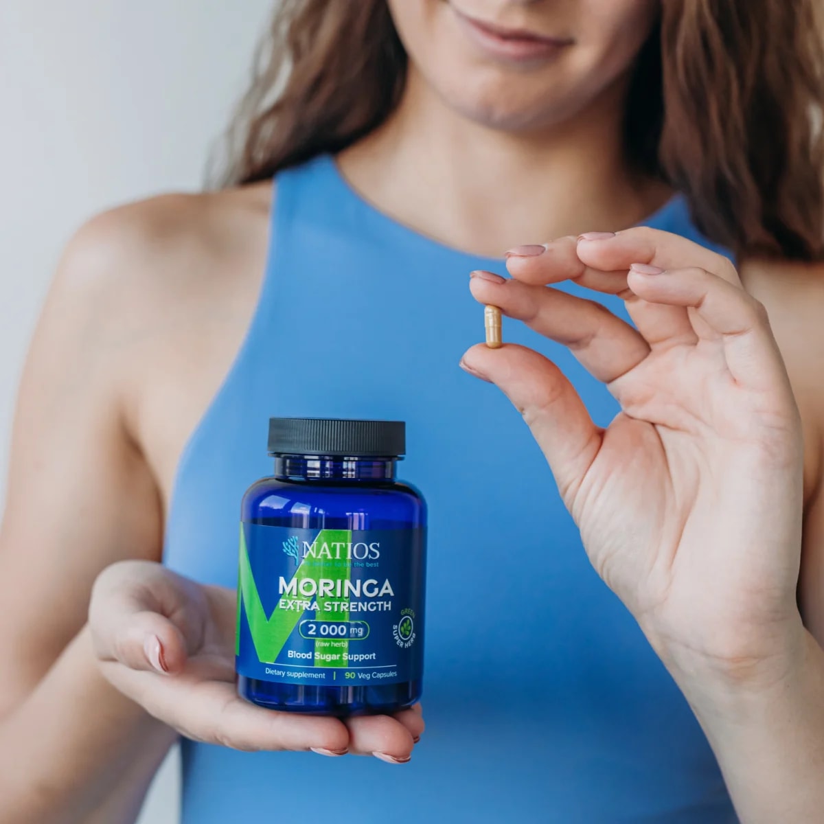 NATIOS_Moringa_Extract,_2000_mg,_Extra_Strength,_90_veganských_kapslí