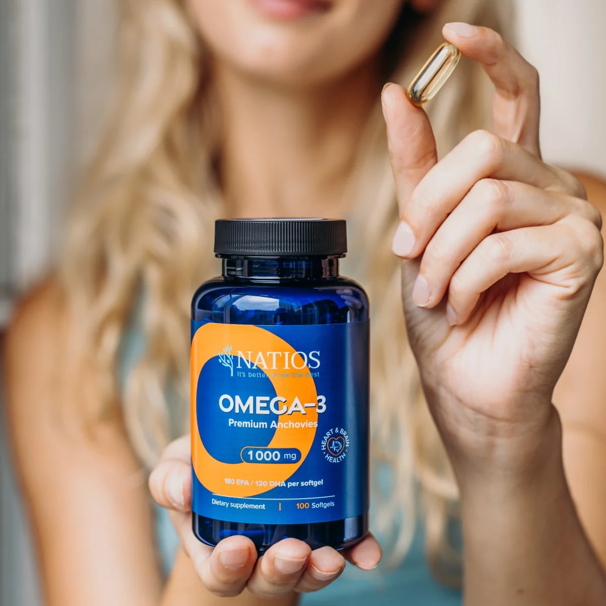 NATIOS_Omega-3_Premium_Anchovies,_1000_mg,_100_softgel_kapslí