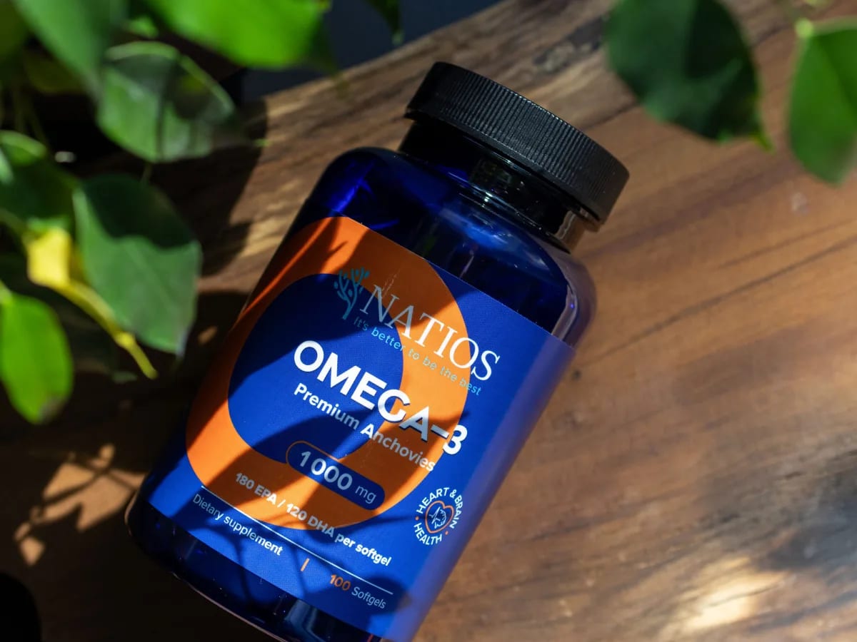 NATIOS_Omega-3_Premium_Anchovies,_1000_mg,_100_softgel_kapslí