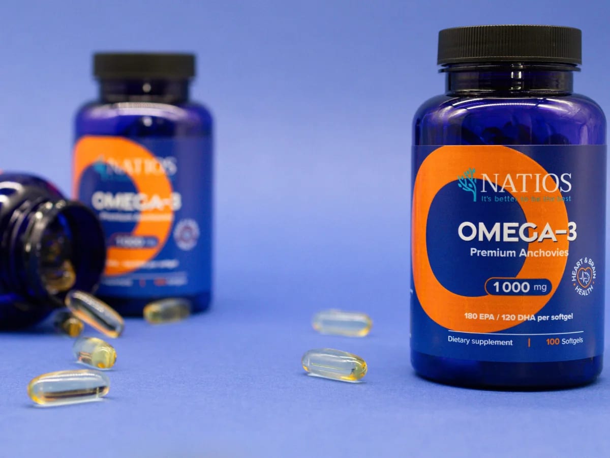 NATIOS_Omega-3_Premium_Anchovies,_1000_mg,_100_softgel_kapslí